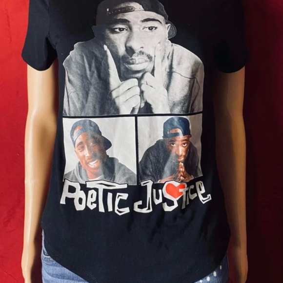 Real chemistries Tupac shirt poetic Justice size smal - Picture 3 of 3